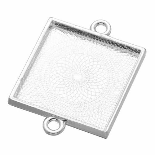 Onebeading Fit 25x25mm Square  - Bezels Set Pendant recension och pris