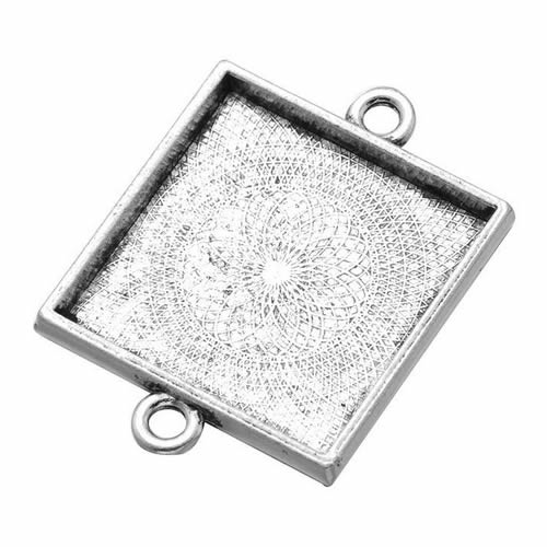 Onebeading Fit 25x25mm Square  - Bezels Set Pendant recension och pris