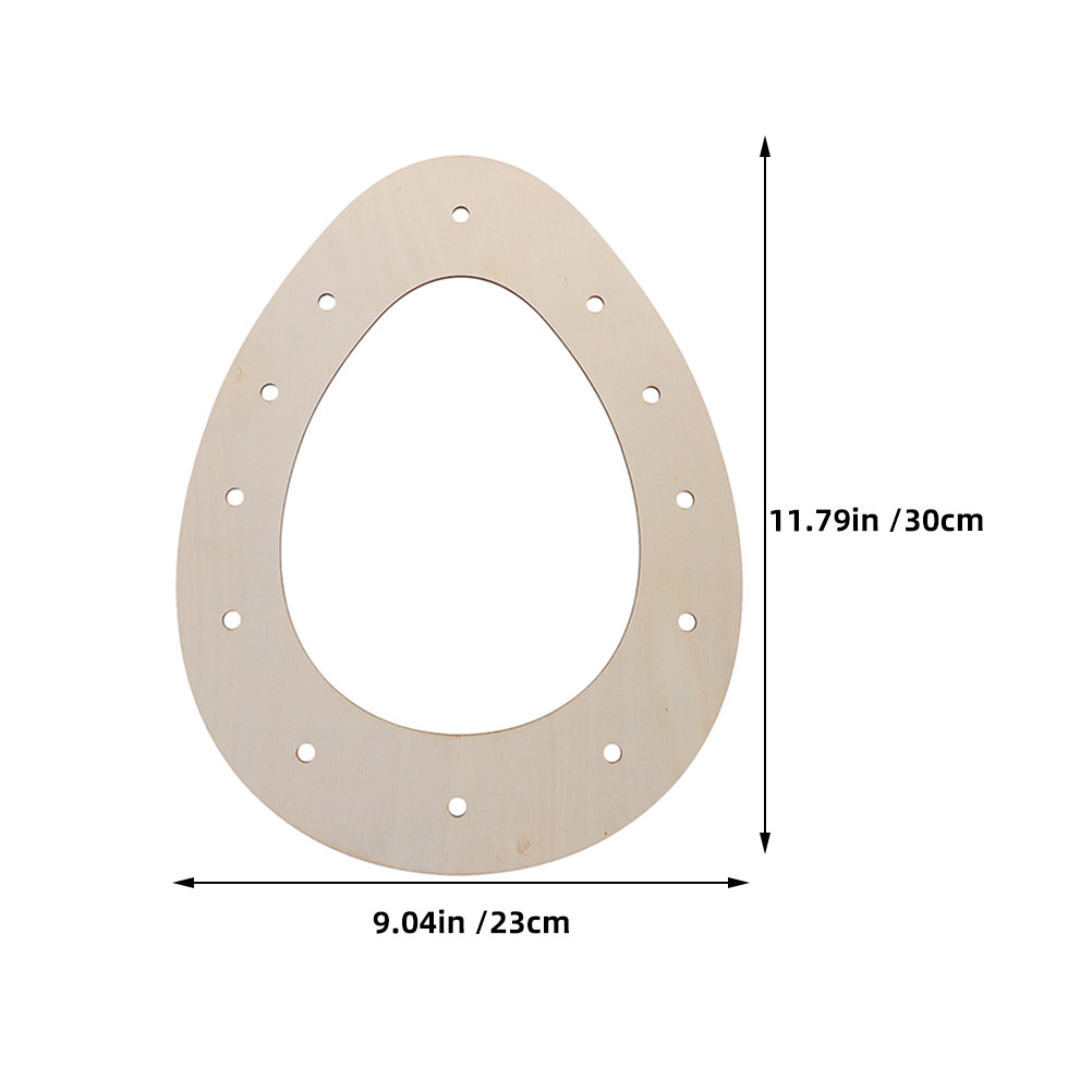 DIY Easter Wreath Frame Egg Sh - Wood Ring Blank recension och pris