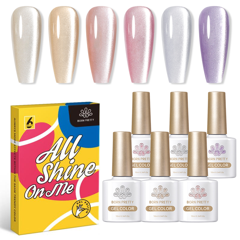 BORN PRETTY 6PCS Moonlight Cat - Resin Glitter Pack recension och pris