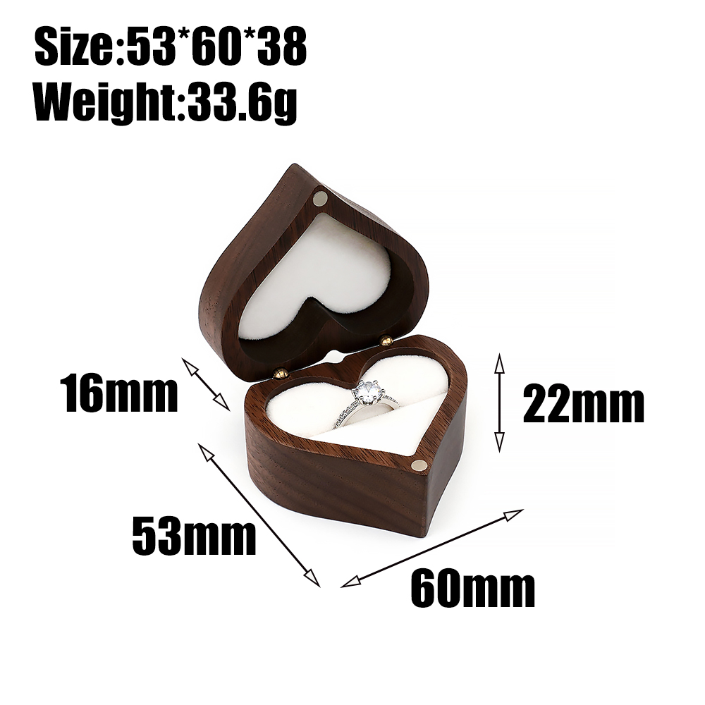 Ring Box for Wedding Ceremony  - Wood Ring Blank recension och pris
