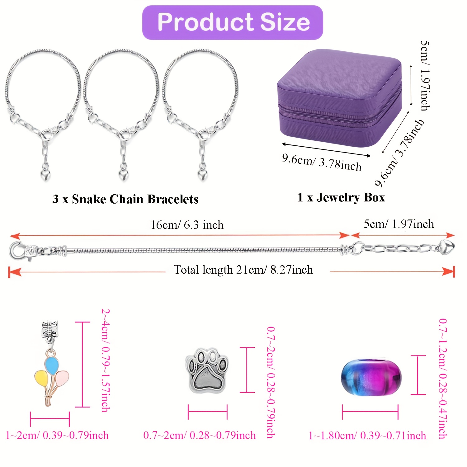68Pcs Beading Kit with a Viole - Resin Crafts Diy recension och pris