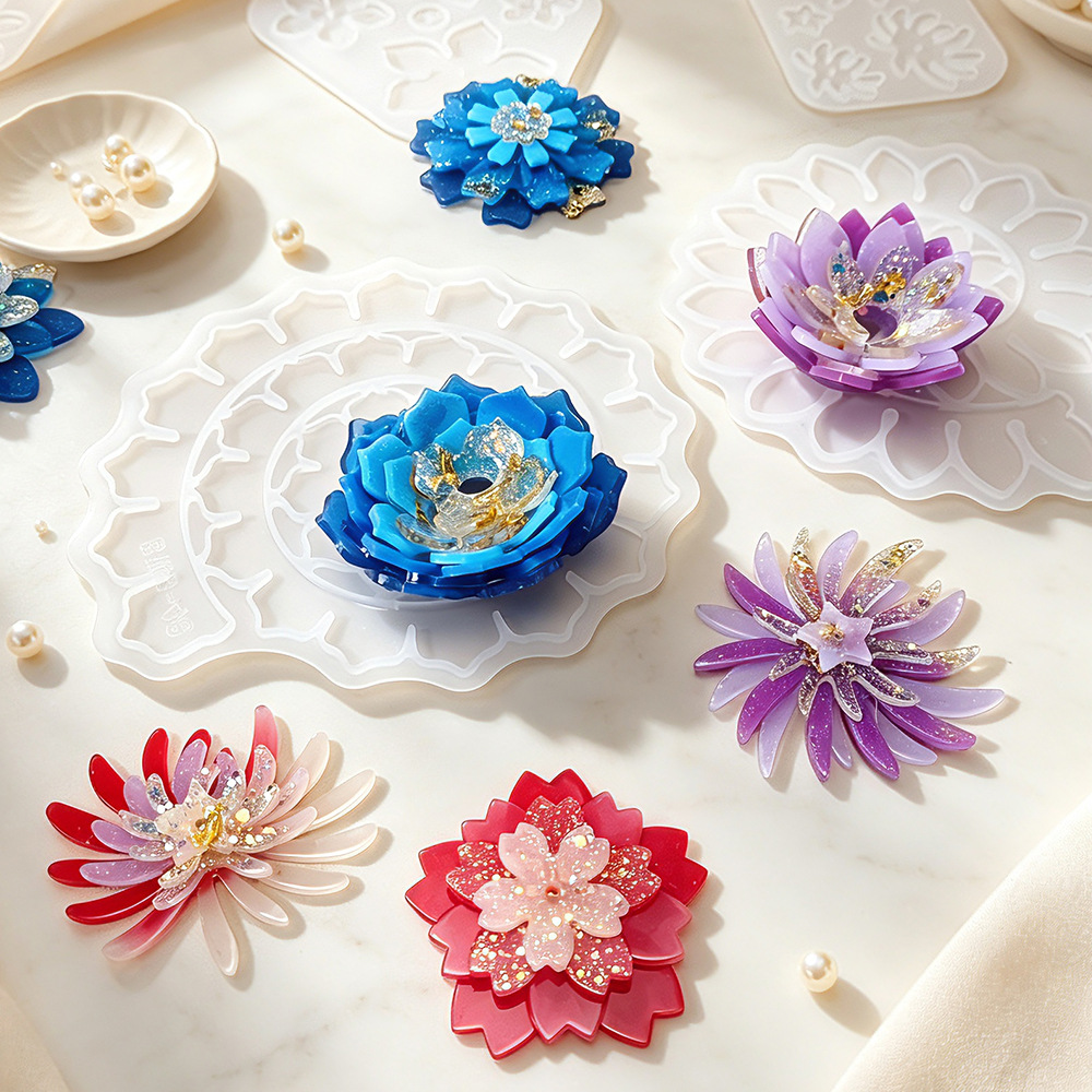 Multi-layer Flower Silicone Mo - Resin Craft Ideas recension och pris