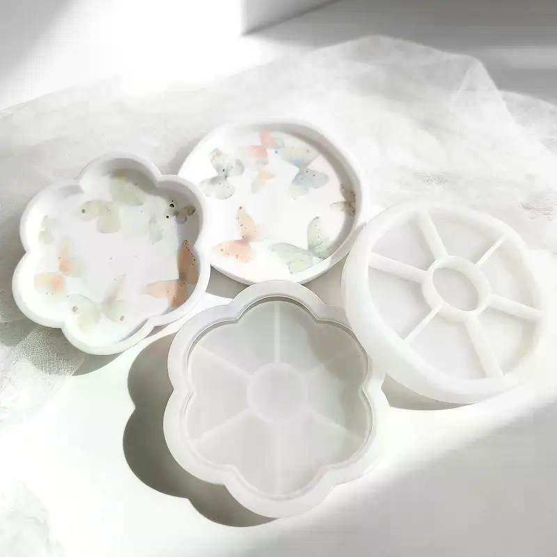 Flower/Round Shape Tray Silico - Resin Craft Ideas recension och pris